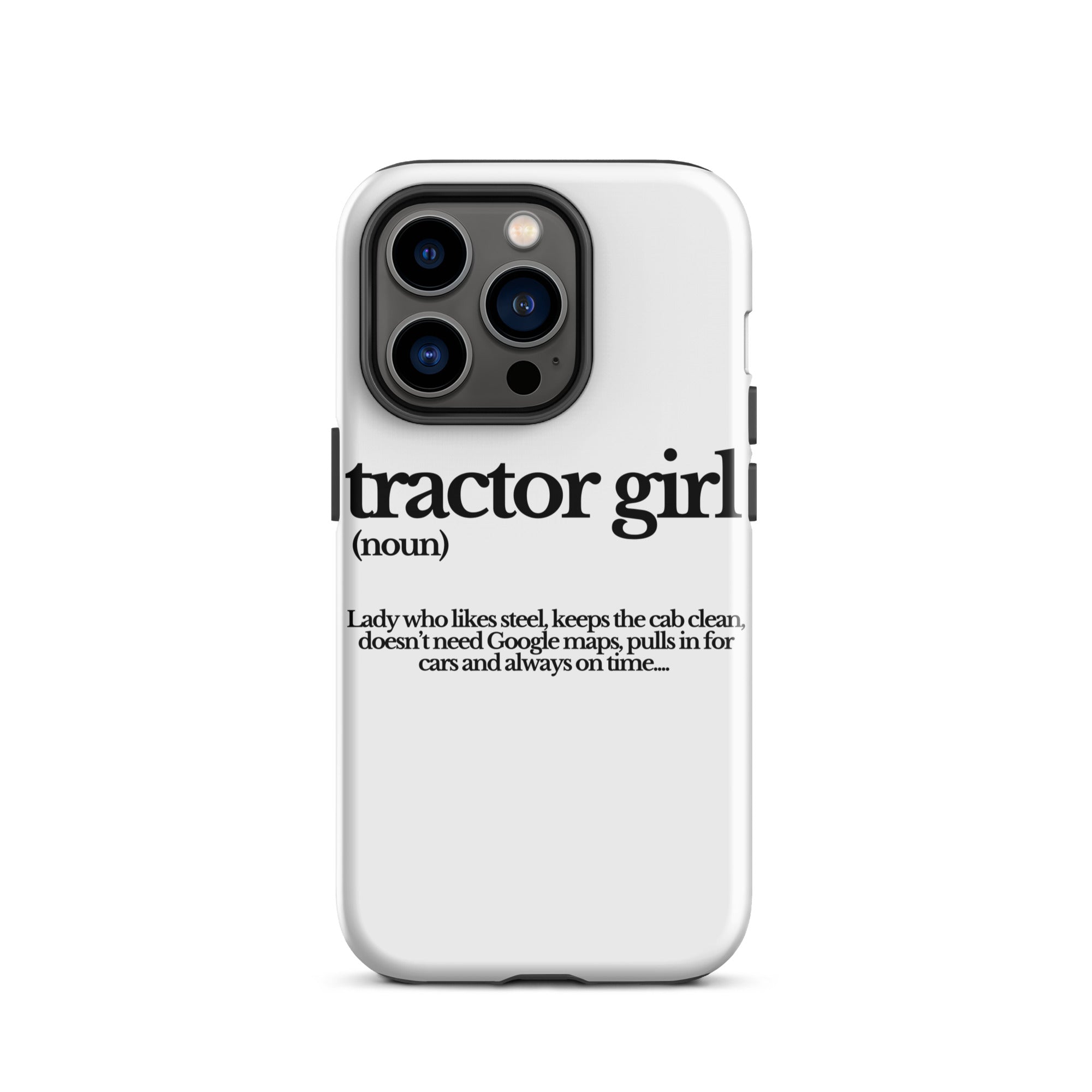 The Tractor Mugs Store iPhone 14 Pro TRACTOR GIRL | Tough Case for iPhone® Quality Farmers Merch