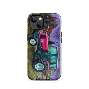 The Tractor Mugs Store iPhone 14 Renault 65-32 MX Splash Art | Tough Case for iPhone® Quality Farmers Merch