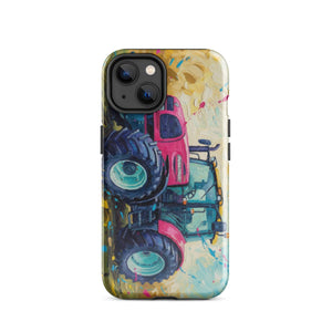 The Tractor Mugs Store iPhone 14 Renault ares 696 rz Splash Art | Tough Case for iPhone® Quality Farmers Merch