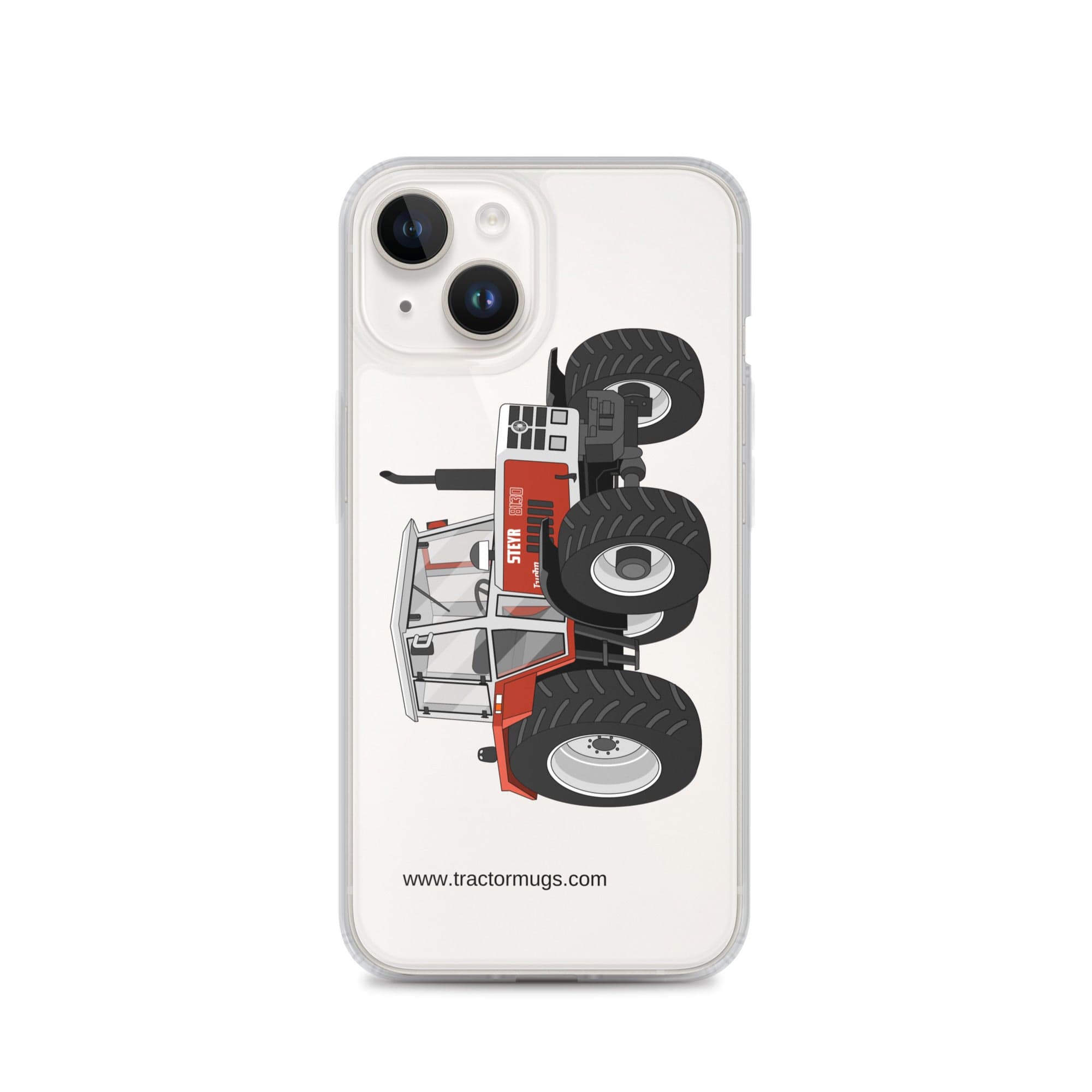 The Tractor Mugs Store iPhone 14 Steyr 8130 | Clear Case for iPhone® Quality Farmers Merch