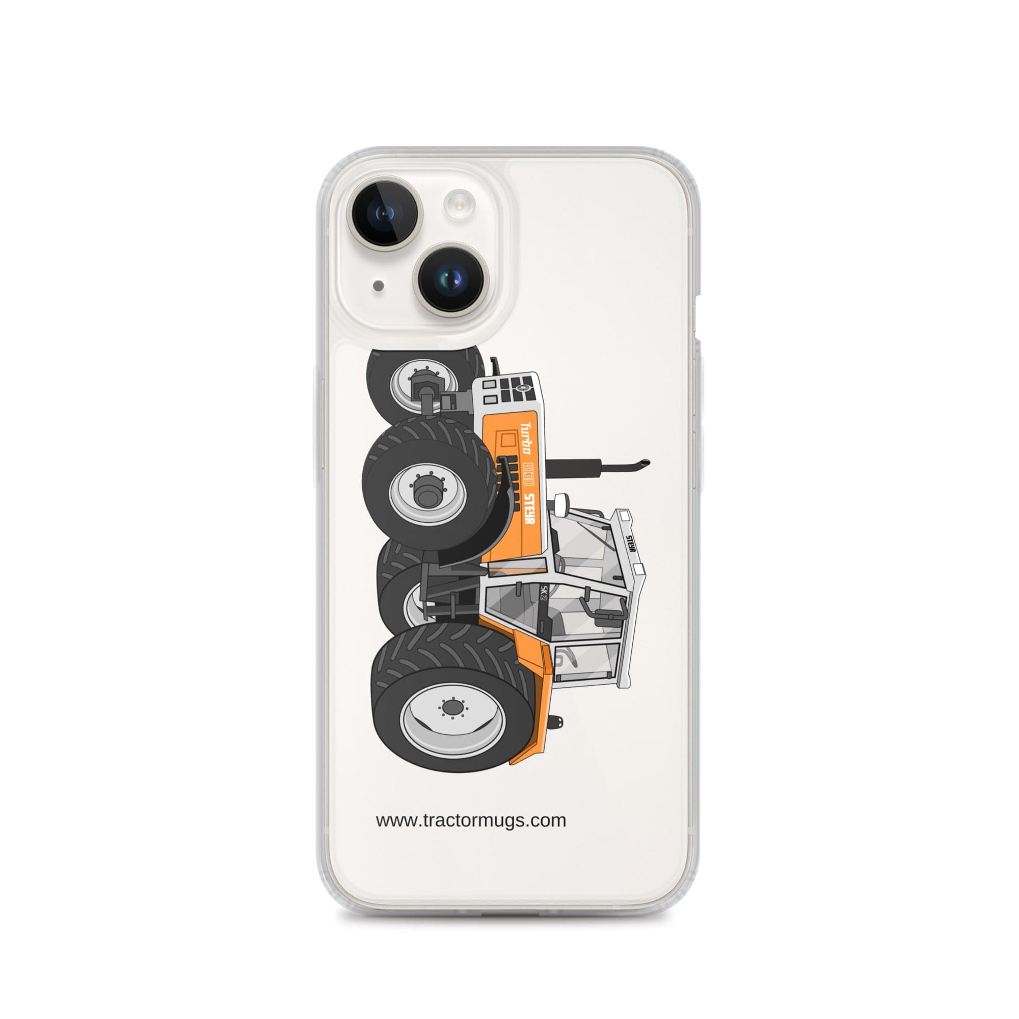 The Tractor Mugs Store iPhone 14 Steyr SK 8130 Kommunal | Clear Case for iPhone® Quality Farmers Merch