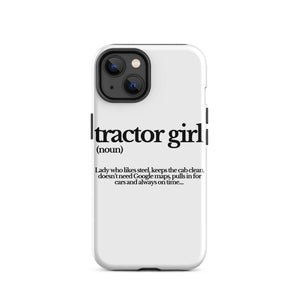 The Tractor Mugs Store iPhone 14 TRACTOR GIRL | Tough Case for iPhone® Quality Farmers Merch