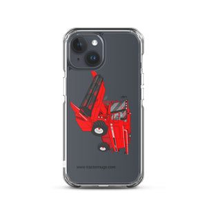 The Tractor Mugs Store iPhone 15 Case IH Axial Flow 2188 Harvester | Clear Case for iPhone® Quality Farmers Merch