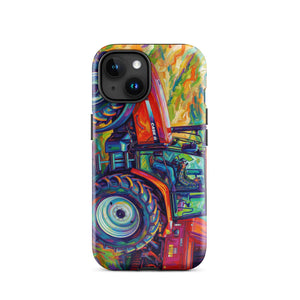 The Tractor Mugs Store iPhone 15 CASE MX 130 | Splash Art Tough Case for iPhone® Quality Farmers Merch
