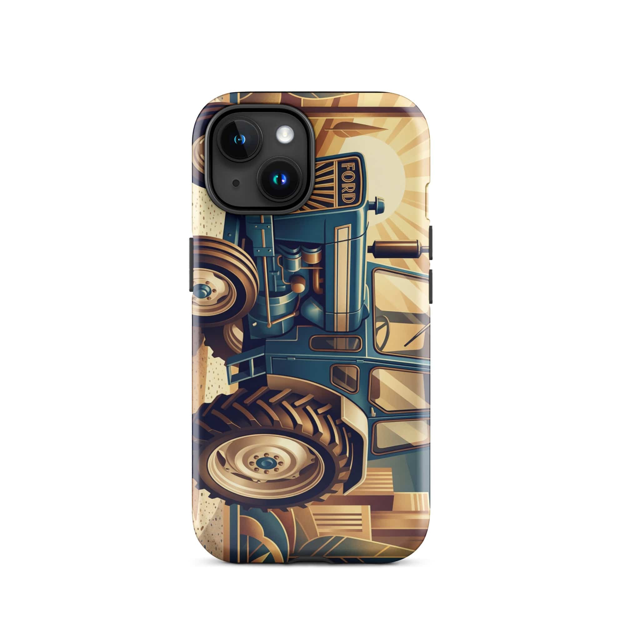 The Tractor Mugs Store iPhone 15 Ford 5000 | Art Deco Tough Case for iPhone® Quality Farmers Merch