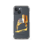 The Tractor Mugs Store iPhone 15 JCB 814 Super | Clear Case for iPhone® Quality Farmers Merch