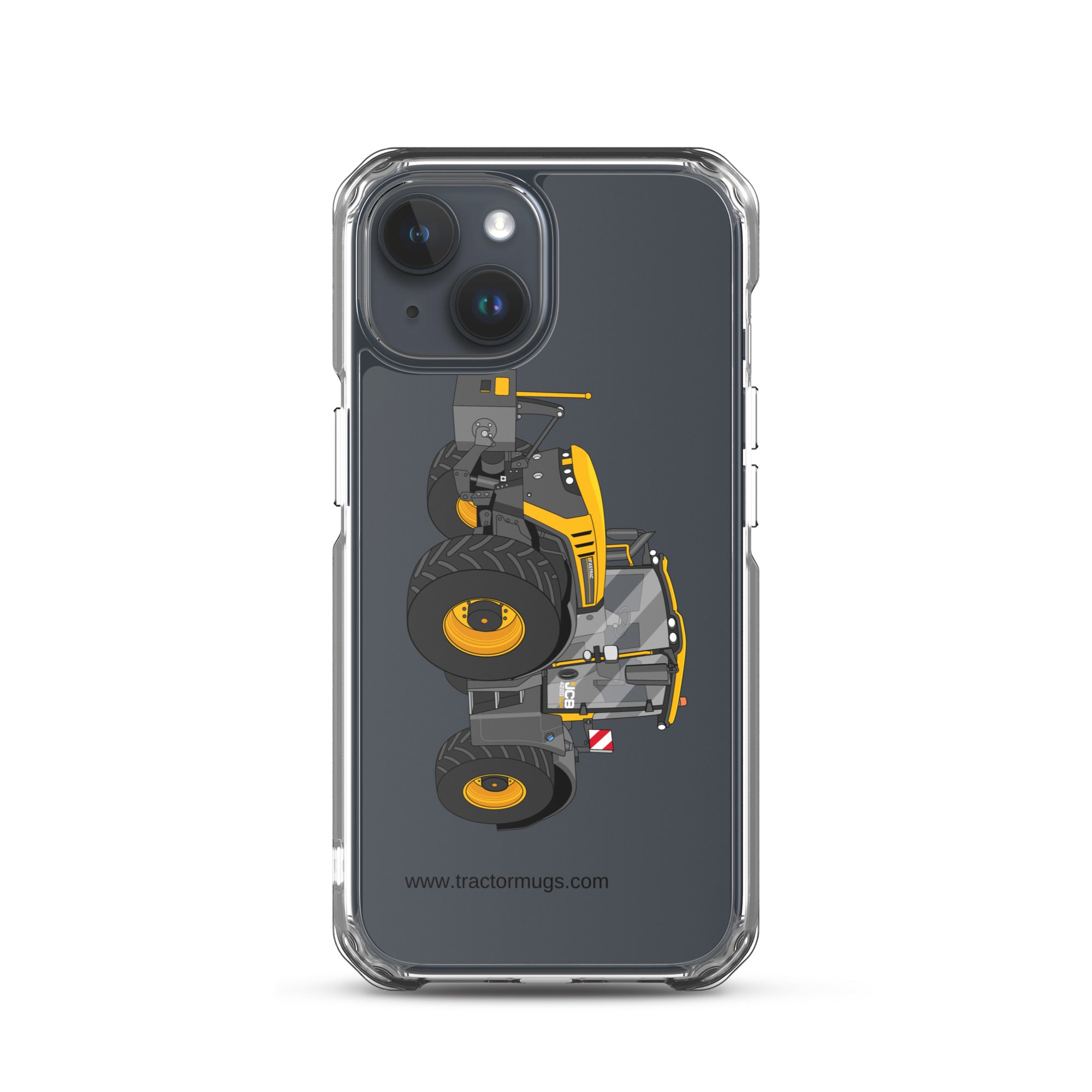 The Tractor Mugs Store iPhone 15 JCB Fastrac 4220 Icon | Clear Case for iPhone® Quality Farmers Merch