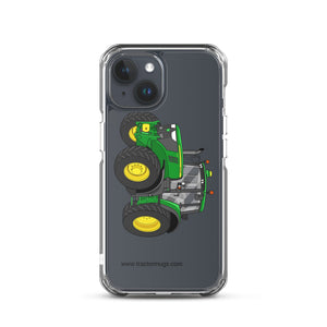 The Tractor Mugs Store iPhone 15 John Deere 6120 M | Clear Case for iPhone® Quality Farmers Merch