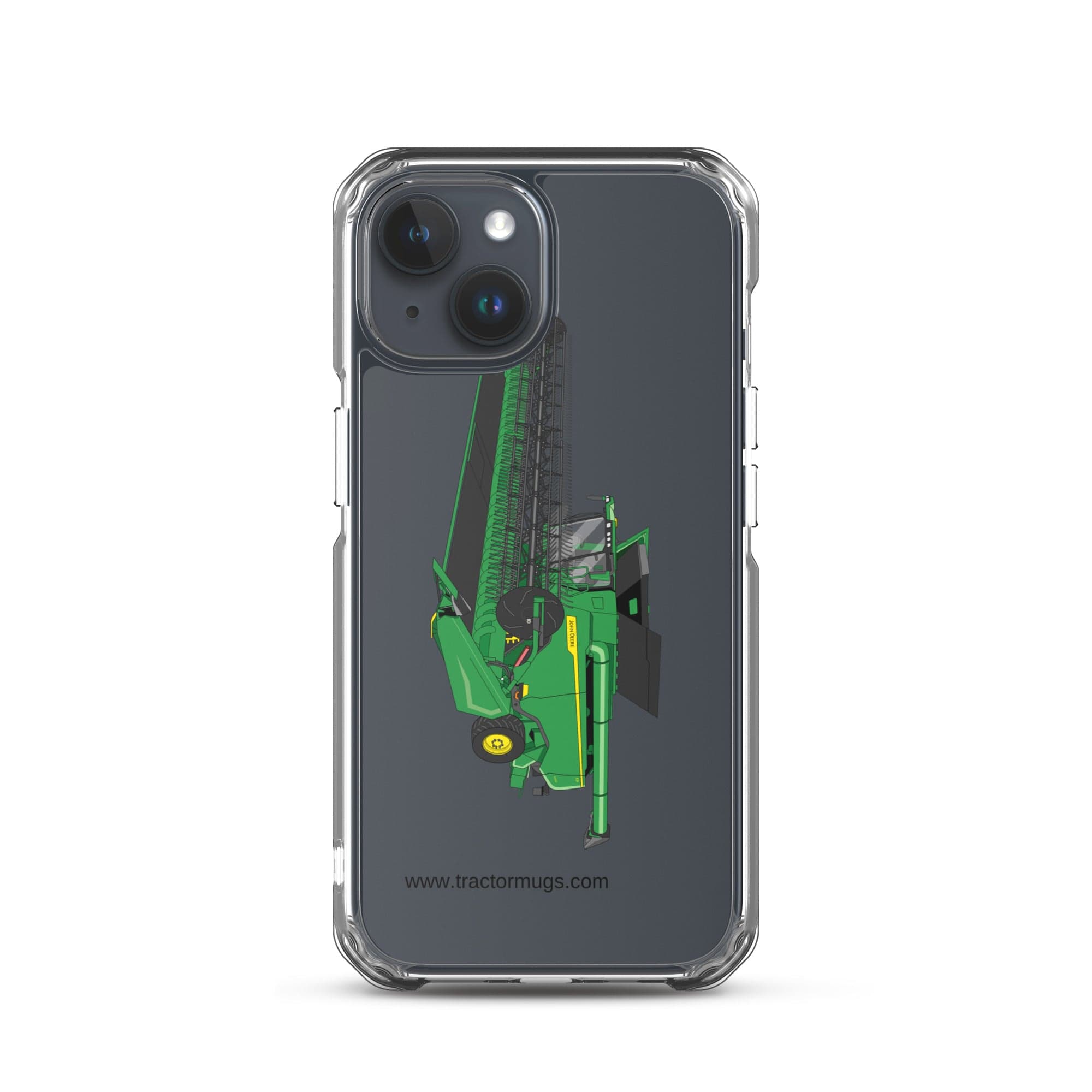 The Tractor Mugs Store iPhone 15 John Deere X9 1100 Combine | Clear Case for iPhone® Quality Farmers Merch