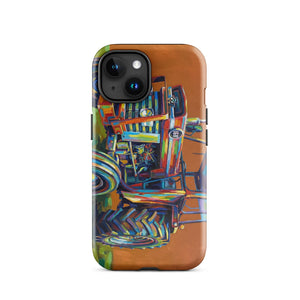 The Tractor Mugs Store iPhone 15 Massey Ferguson 168 | Splash Art Tough Case for iPhone® Quality Farmers Merch