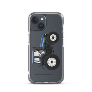 The Tractor Mugs Store iPhone 15 New Holland TM 155 | Clear Case for iPhone® Quality Farmers Merch