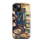 The Tractor Mugs Store iPhone 15 Plus Ford 5000 | Art Deco Tough Case for iPhone® Quality Farmers Merch