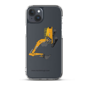 The Tractor Mugs Store iPhone 15 Plus JCB 370 LC | Clear Case for iPhone® Quality Farmers Merch