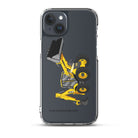 The Tractor Mugs Store iPhone 15 Plus JCB 5CX Backhoe | Clear Case for iPhone® Quality Farmers Merch