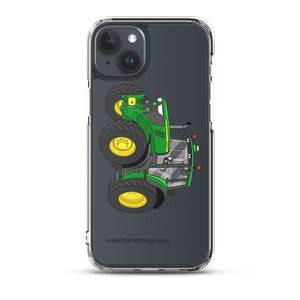 The Tractor Mugs Store iPhone 15 Plus John Deere 6120 M | Clear Case for iPhone® Quality Farmers Merch