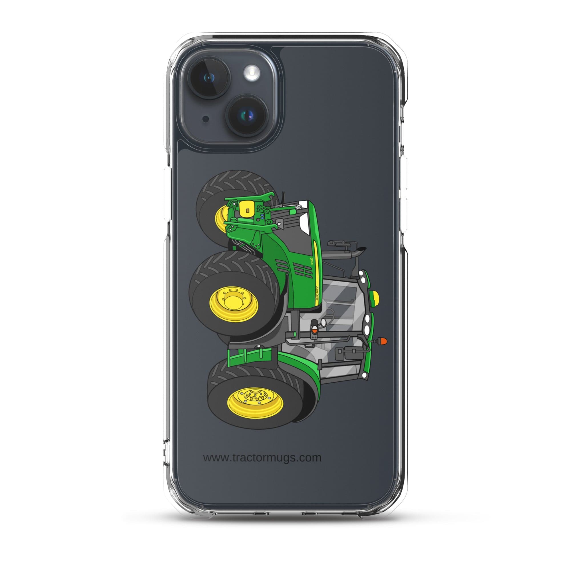 The Tractor Mugs Store iPhone 15 Plus John Deere 6155 M | Clear Case for iPhone® Quality Farmers Merch