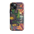 The Tractor Mugs Store iPhone 15 Plus John Deere 7810 | Art Deco Tough Case for iPhone® Quality Farmers Merch
