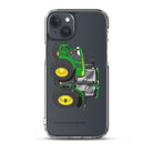 The Tractor Mugs Store iPhone 15 Plus John Deere 7R 350 Aut Power | Clear Case for iPhone® Quality Farmers Merch