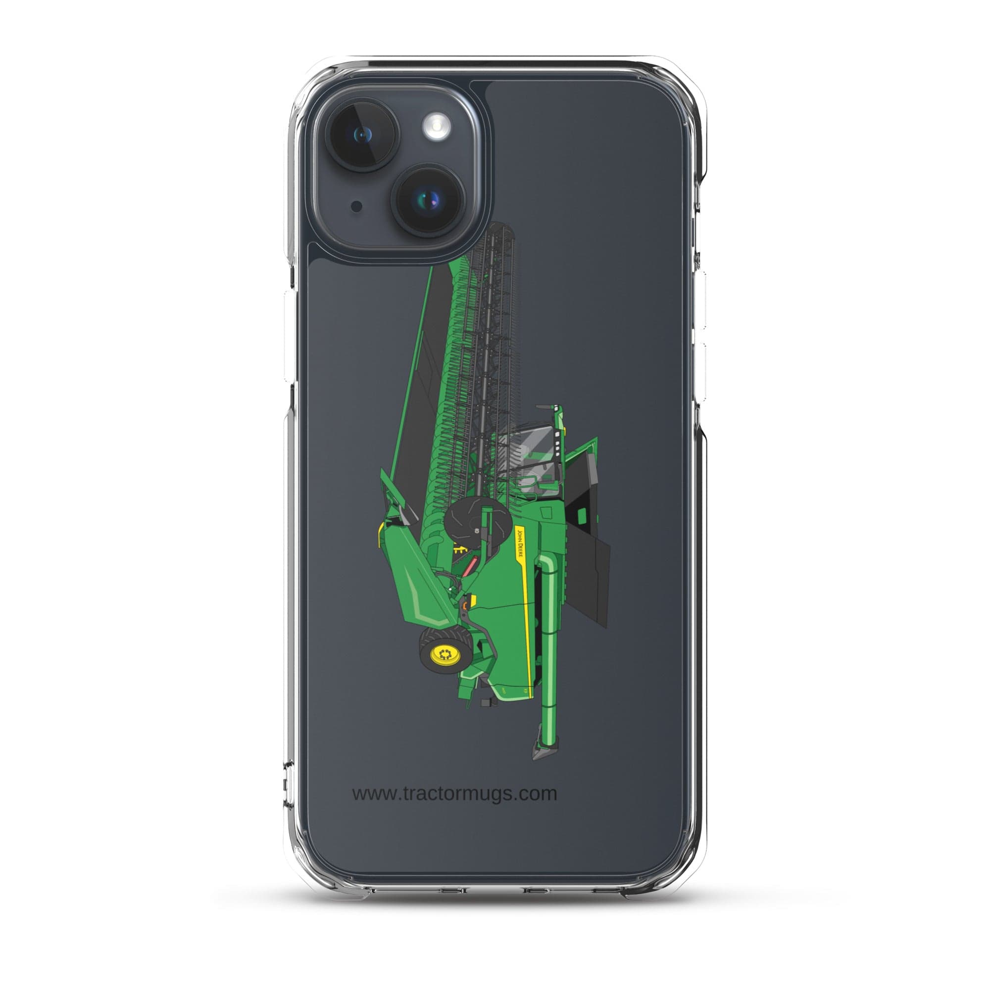 The Tractor Mugs Store iPhone 15 Plus John Deere X9 1100 Combine | Clear Case for iPhone® Quality Farmers Merch