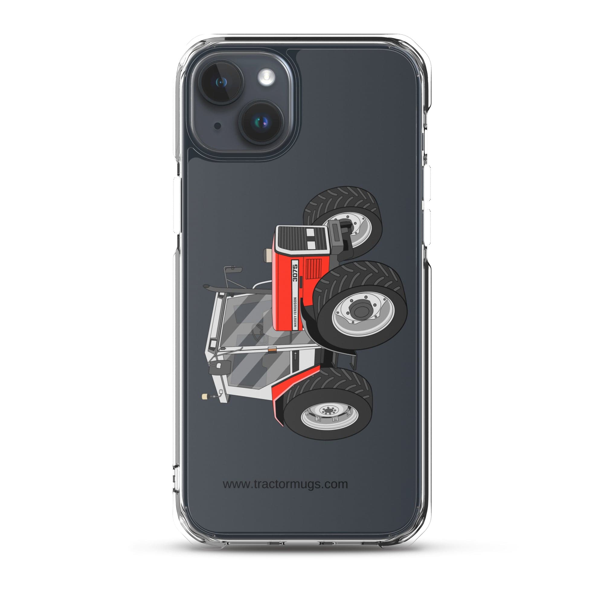 The Tractor Mugs Store iPhone 15 Plus Massey Ferguson 3075 |  Clear Case for iPhone® Quality Farmers Merch