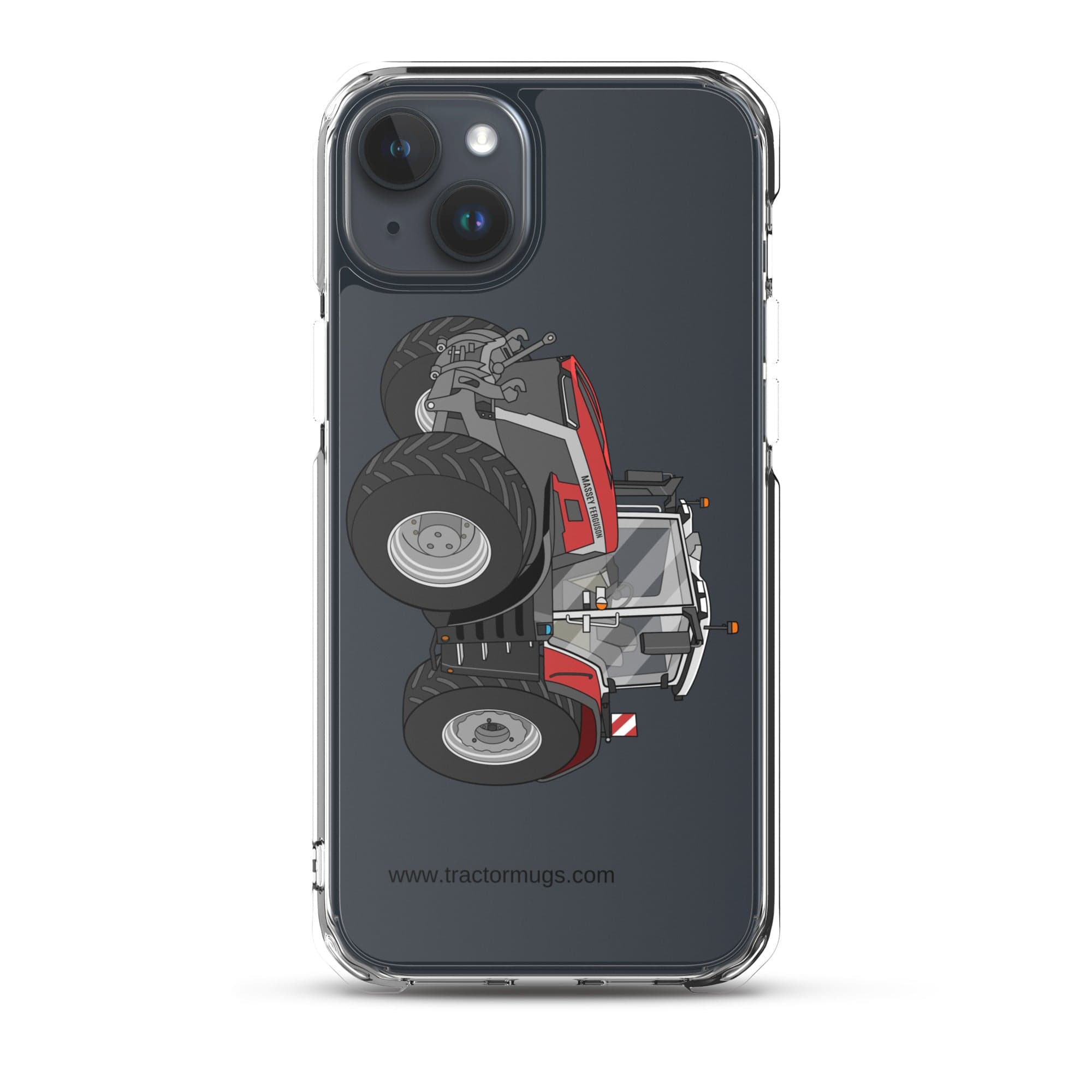 The Tractor Mugs Store iPhone 15 Plus Massey Ferguson 9X | Clear Case for iPhone® Quality Farmers Merch