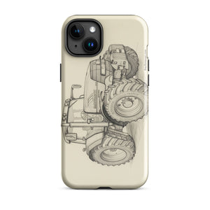 The Tractor Mugs Store iPhone 15 Plus McCormick MTX 200 Pencil Sketch | Tough Case for iPhone® Quality Farmers Merch