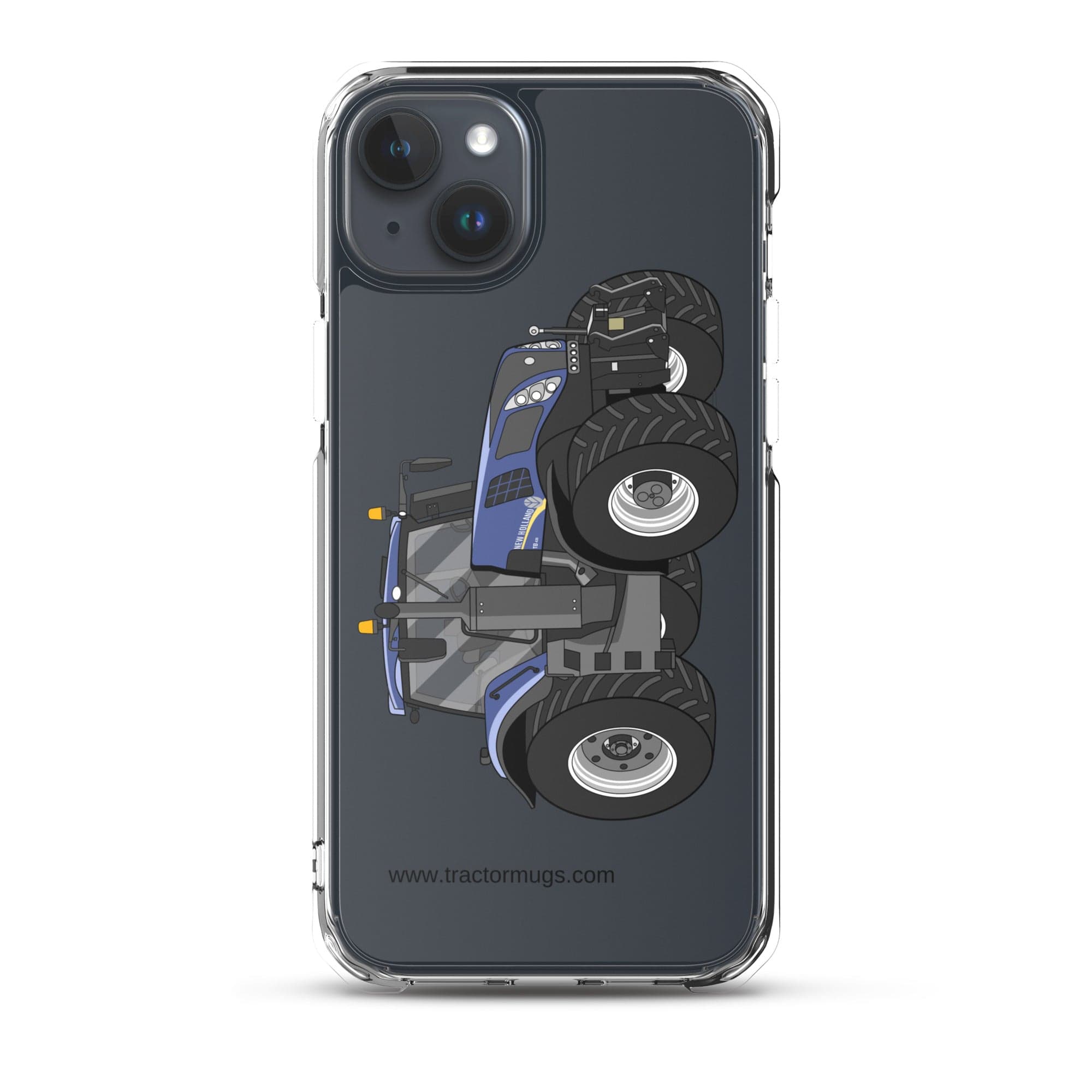 The Tractor Mugs Store iPhone 15 Plus New Holland T8 435 | Clear Case for iPhone® Quality Farmers Merch