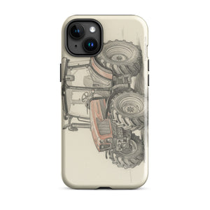 The Tractor Mugs Store iPhone 15 Plus SAME Dorado Natural 70 (Stage V) Pencil Sketch | Tough Case for iPhone® Quality Farmers Merch