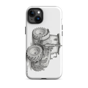 The Tractor Mugs Store iPhone 15 Plus SAME Explorer 105 (Stage V) Pencil Sketch | Tough Case for iPhone® Quality Farmers Merch