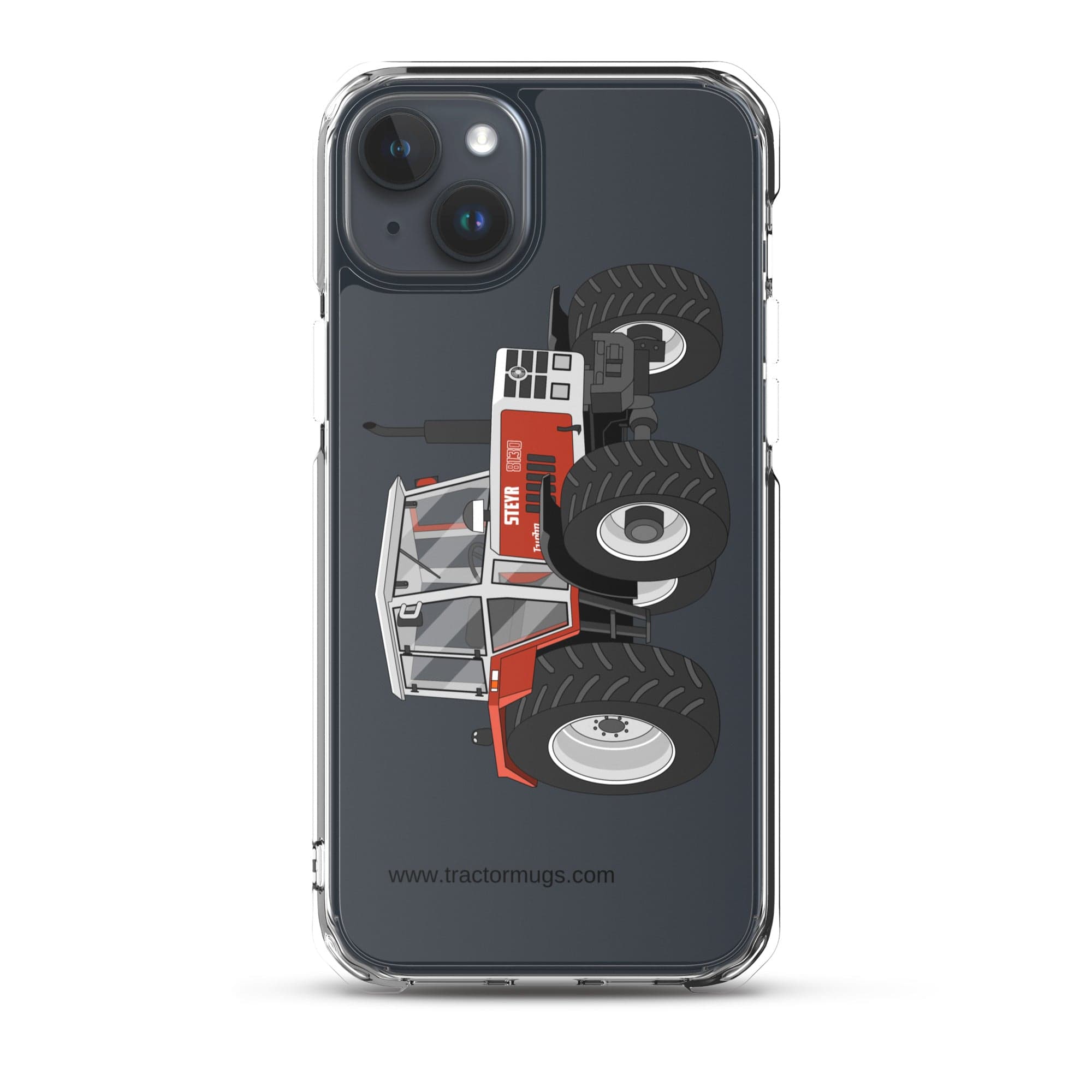 The Tractor Mugs Store iPhone 15 Plus Steyr 8130 | Clear Case for iPhone® Quality Farmers Merch