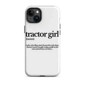 The Tractor Mugs Store iPhone 15 Plus TRACTOR GIRL | Tough Case for iPhone® Quality Farmers Merch