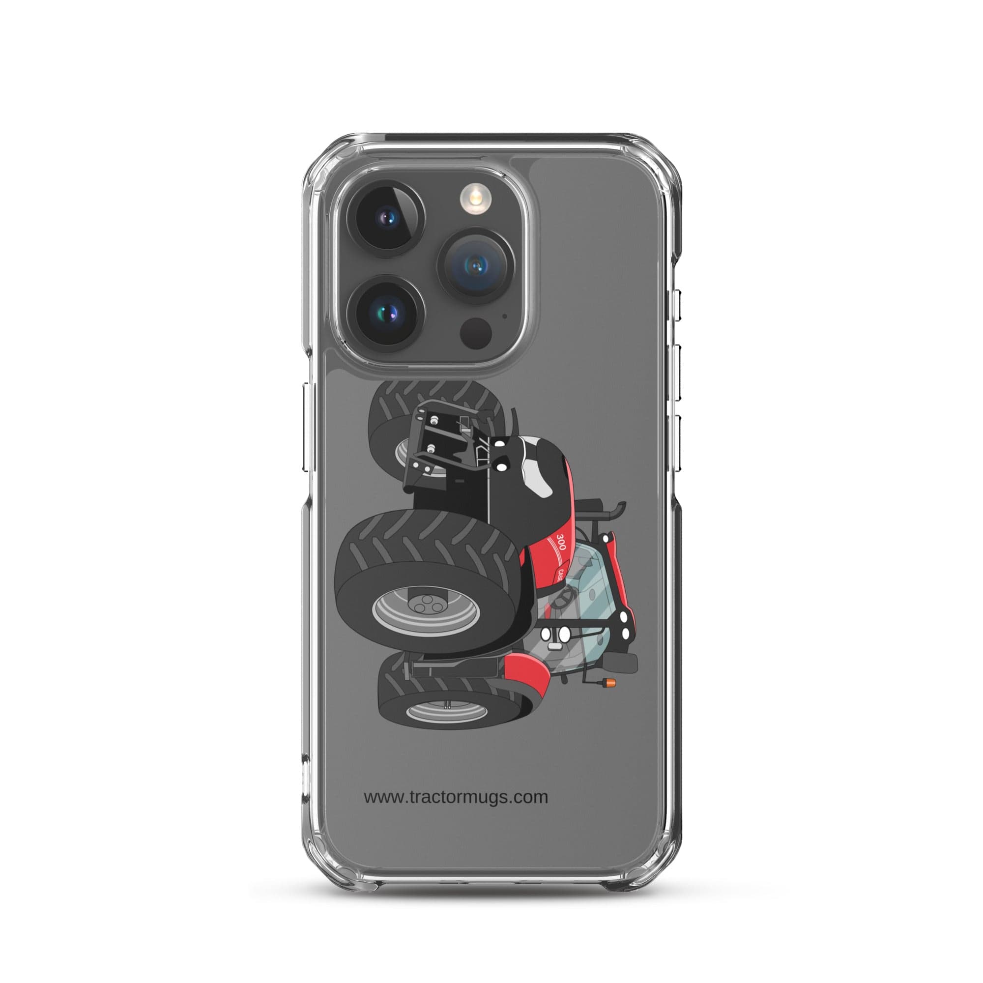 The Tractor Mugs Store iPhone 15 Pro Case IH Optum 300 CVX | Clear Case for iPhone® Quality Farmers Merch