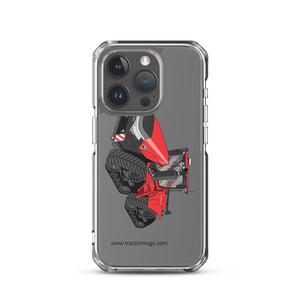 The Tractor Mugs Store iPhone 15 Pro Case IH Quadtrac 715 | Clear Case for iPhone® Quality Farmers Merch