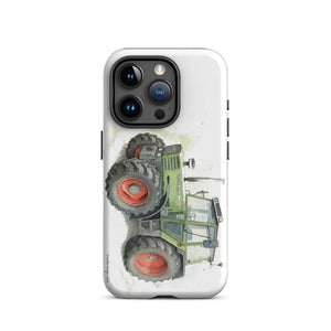 The Tractor Mugs Store iPhone 15 Pro Fendt 308 LSA 4WD Watercolor | Tough Case for iPhone® Quality Farmers Merch