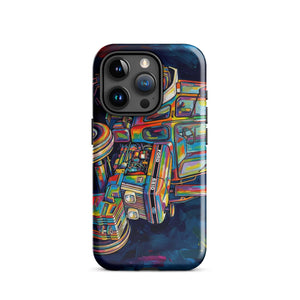 The Tractor Mugs Store iPhone 15 Pro Ford 6810 2WD | Splash Art Tough Case for iPhone® Quality Farmers Merch
