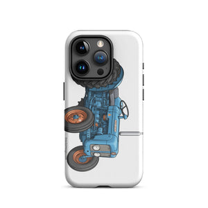The Tractor Mugs Store iPhone 15 Pro FORDSON Dexta Cartoon Illustration | Tough Case for iPhone® Quality Farmers Merch