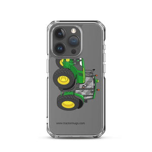 The Tractor Mugs Store iPhone 15 Pro John Deere 6120 M | Clear Case for iPhone® Quality Farmers Merch