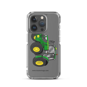 The Tractor Mugs Store iPhone 15 Pro John Deere 6155 M | Clear Case for iPhone® Quality Farmers Merch