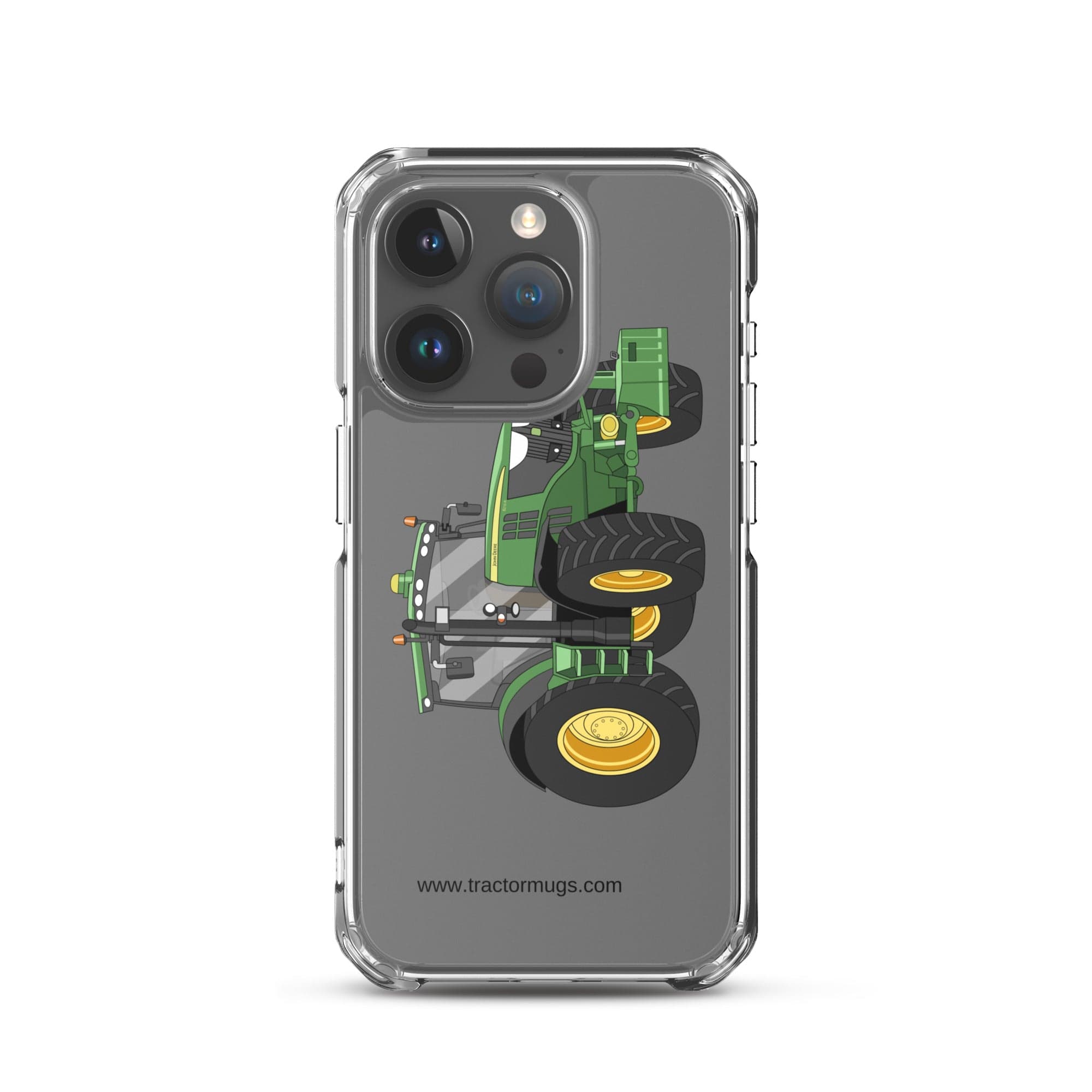 The Tractor Mugs Store iPhone 15 Pro John Deere 6210 R | Clear Case for iPhone® Quality Farmers Merch