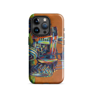 The Tractor Mugs Store iPhone 15 Pro Massey Ferguson 168 | Splash Art Tough Case for iPhone® Quality Farmers Merch