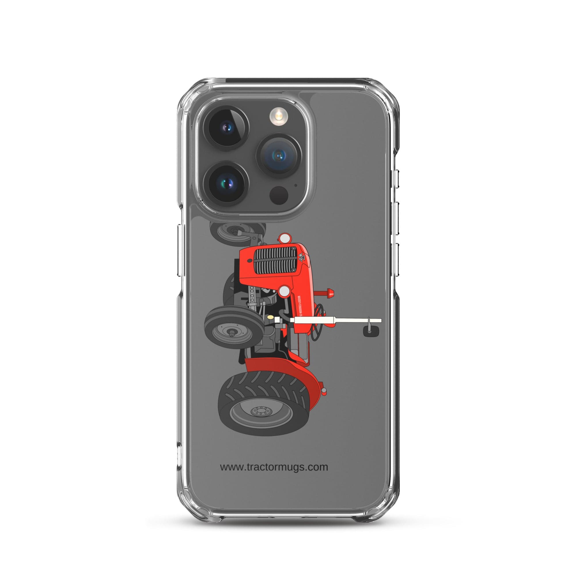 The Tractor Mugs Store iPhone 15 Pro Massey Ferguson 35X | Clear Case for iPhone® Quality Farmers Merch