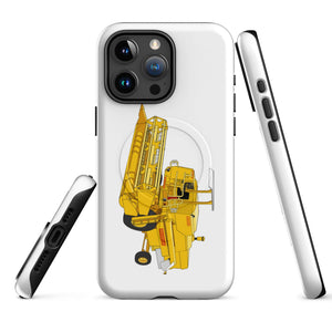 The Tractor Mugs Store iPhone 15 Pro Max Clayson 8060 Combine Harvester | MagSafe® tough case for iPhone® Quality Farmers Merch