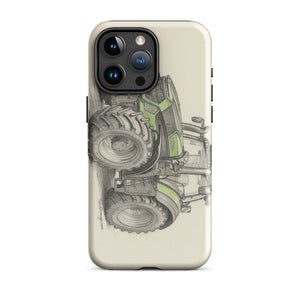 The Tractor Mugs Store iPhone 15 Pro Max Deutz-Fahr 9340 Pencil Sketch | Tough Case for iPhone® Quality Farmers Merch