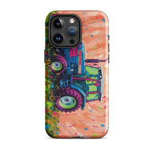 The Tractor Mugs Store iPhone 15 Pro Max Ford 6640 Splash Art | Tough Case for iPhone® Quality Farmers Merch