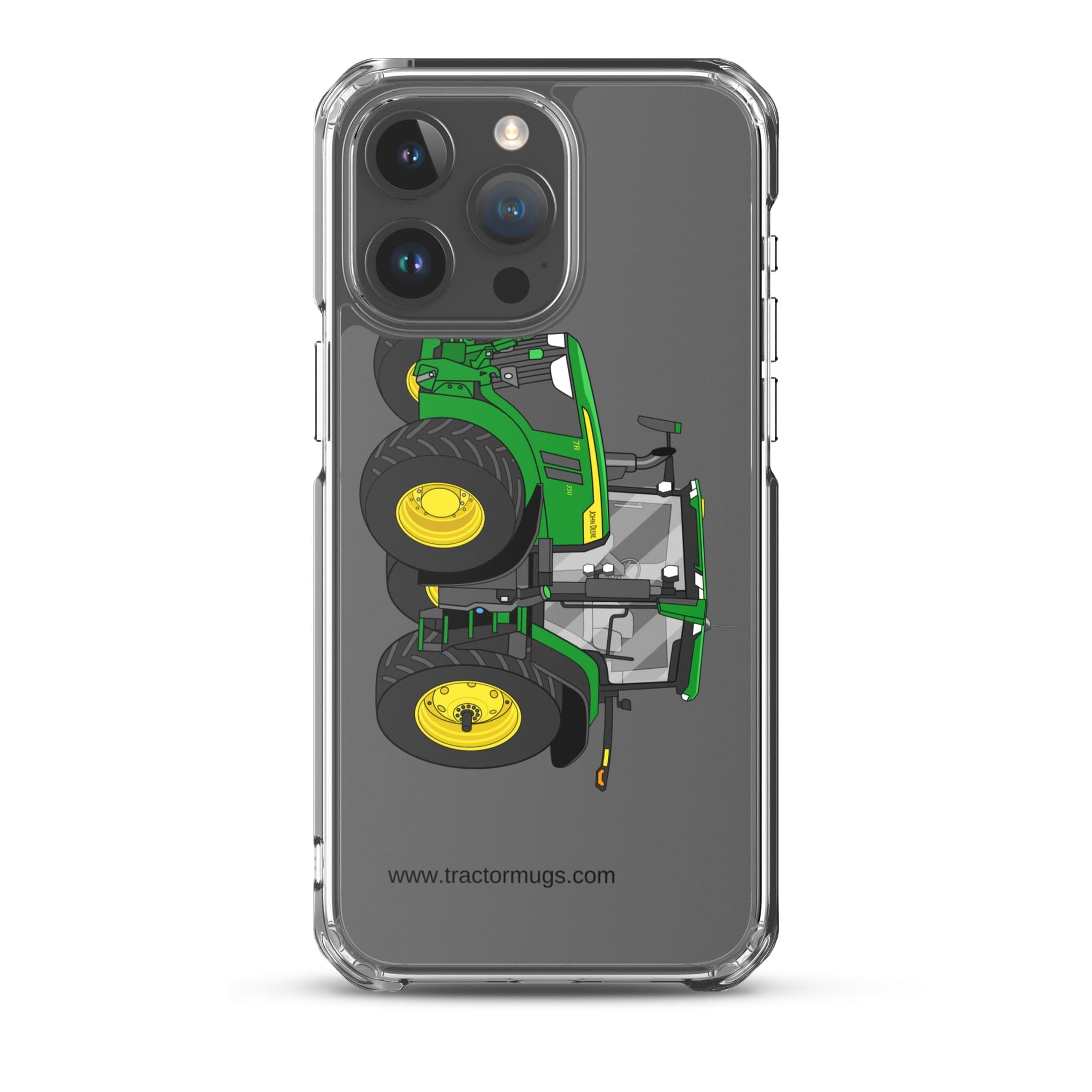 The Tractor Mugs Store iPhone 15 Pro Max John Deere 7R 350 Aut Power | Clear Case for iPhone® Quality Farmers Merch
