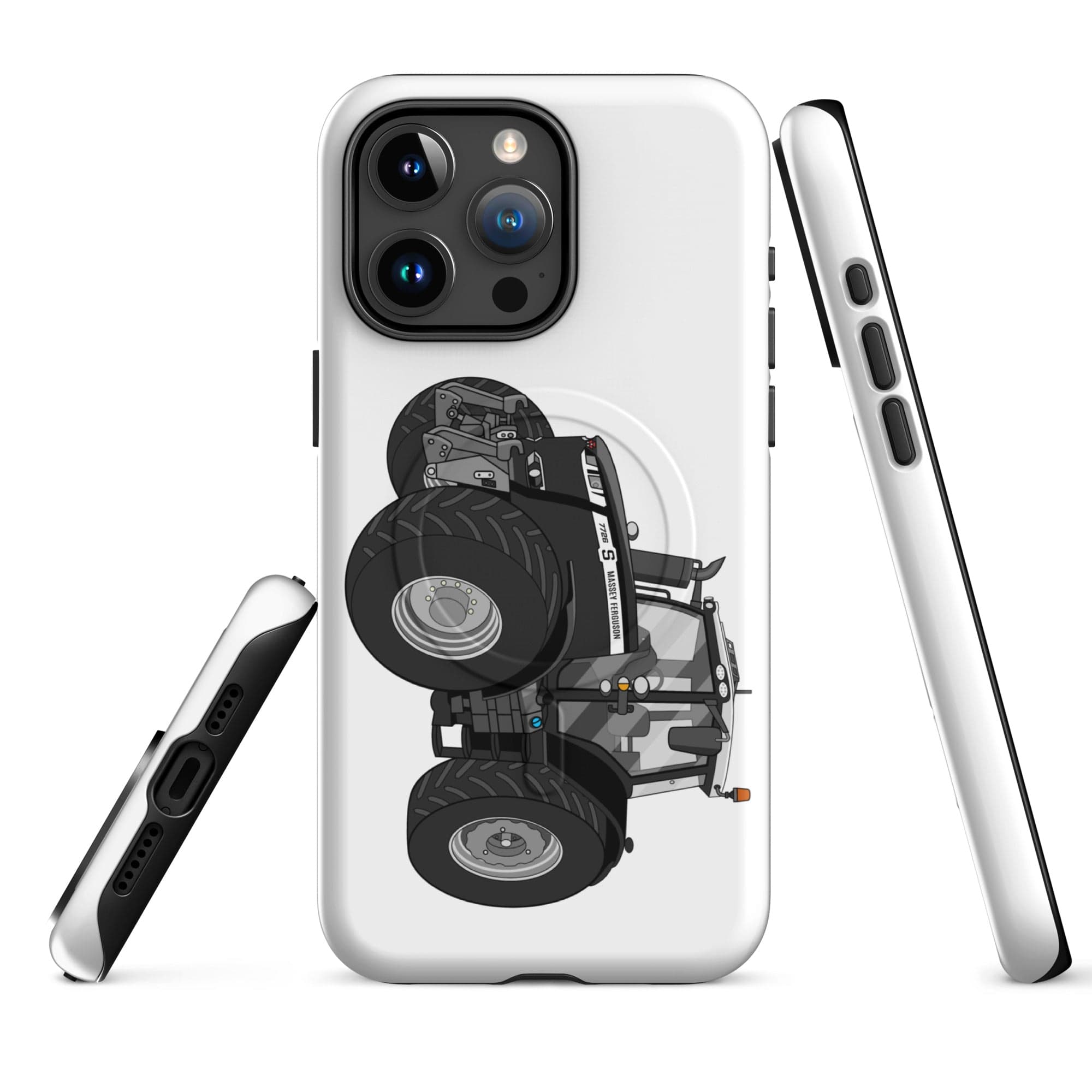 The Tractor Mugs Store iPhone 15 Pro Max Massey Ferguson 7726S Black Beauty | MagSafe® tough case for iPhone® Quality Farmers Merch