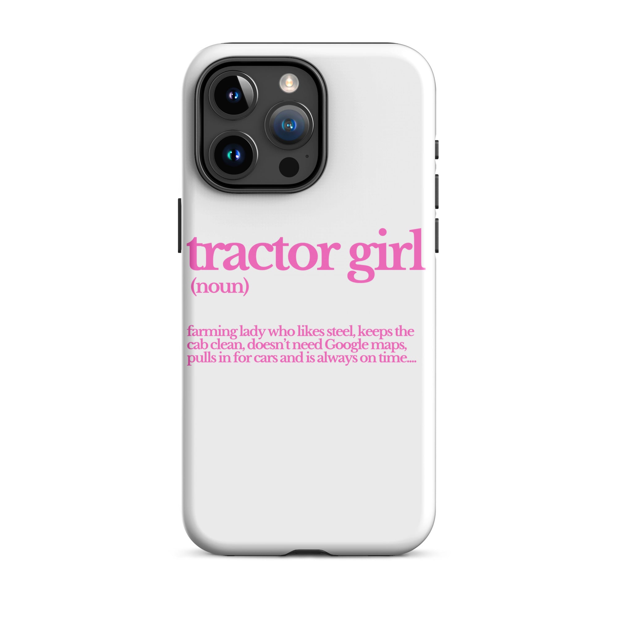 The Tractor Mugs Store iPhone 15 Pro Max TRACTOR GIRL | Tough Case for iPhone® Quality Farmers Merch