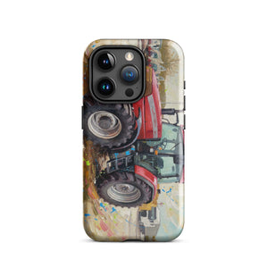 The Tractor Mugs Store iPhone 15 Pro McCormick MTX 150 Signature Edition Splash Art | Tough Case for iPhone® Quality Farmers Merch