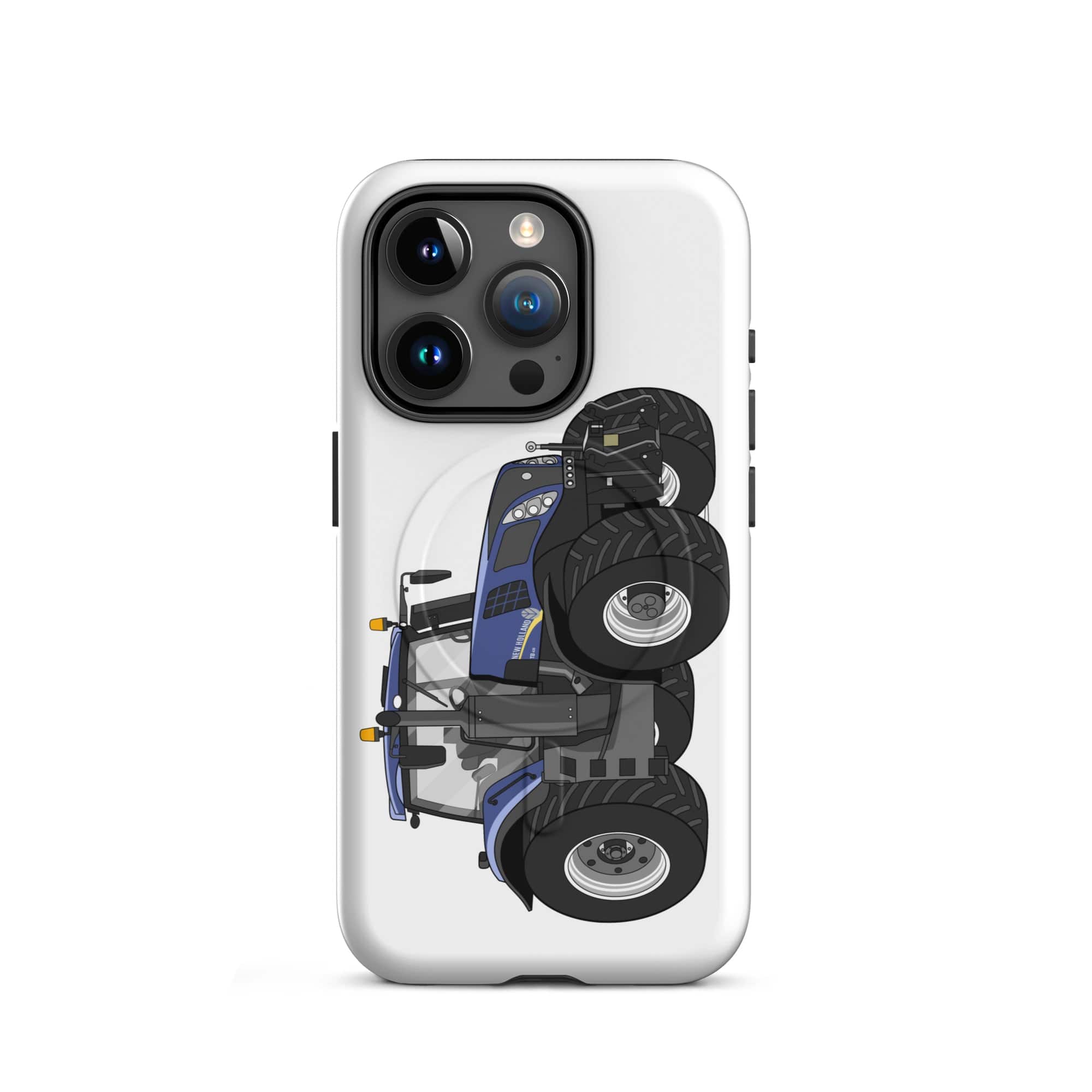 The Tractor Mugs Store iPhone 15 Pro New Holland T8 435 | MagSafe® tough case for iPhone® Quality Farmers Merch
