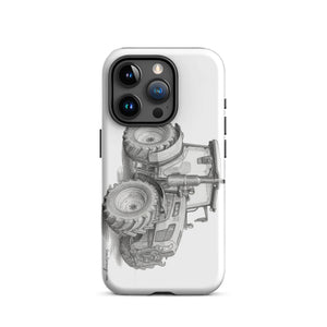 The Tractor Mugs Store iPhone 15 Pro SAME Explorer 105 (Stage V) Pencil Sketch | Tough Case for iPhone® Quality Farmers Merch